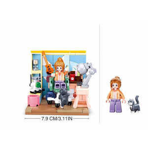 Конструктор Sluban B1016B Mini Handcraft-Комната для учебы, 216 деталей