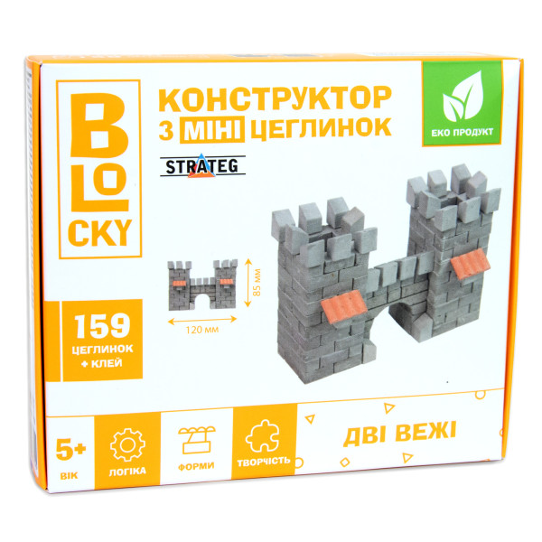 Конструктор из мини-кирпичиков Strateg Blocky, с 5 лет