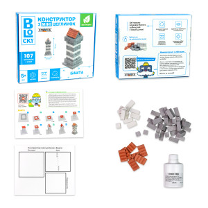 Конструктор из мини-кирпичиков Strateg Blocky, с 5 лет