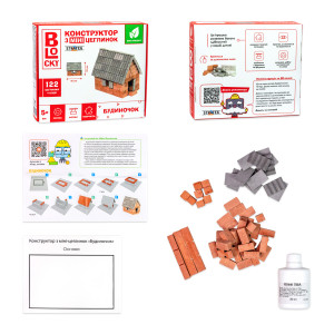 Конструктор из мини-кирпичиков Strateg Blocky, с 5 лет