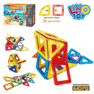 Конструктор магнитный Limo Toy LT 2005, 20 деталей