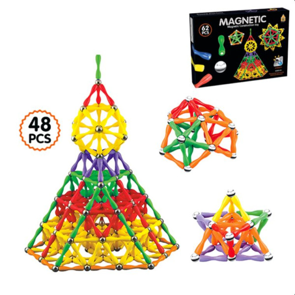 Конструктор магнитный Magnetic 48108, 48 элементов