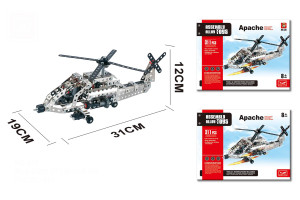 Конструктор металлический Assembly Alloy Toys Вертолет, 311 деталей