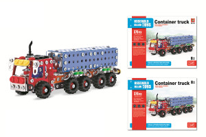 Конструктор металлический Assembly Alloy Toys Контейнеровоз, 376 деталей