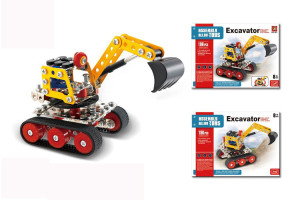 Конструктор металлический Assembly Alloy Toys Экскаватор, 186 деталей