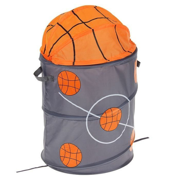 Корзина для игрушек Мячи, тканевая, 36х36х59 см