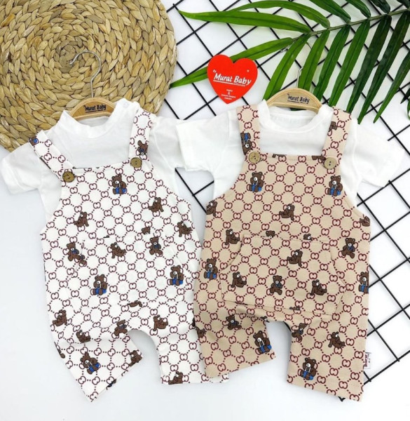 Костюм детский MuratBaby Мишка, летний, двунить, 1-12 м