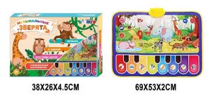 Коврик музыкальный Rutoy Животные Африки, пианино, русский язык