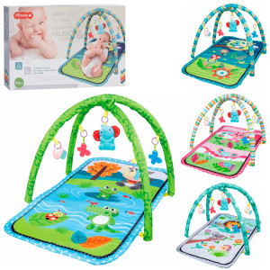 Коврик развивающий для младенца 73141-2-3-4, с игрушками и музыкой