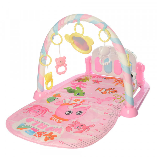 Коврик развивающий для младенца 211, музыкальный, со светом, 73х47см