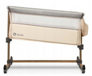 Кроватка детская Lionelo Leonie, складная, с откидным боком, матрасом и сумкой