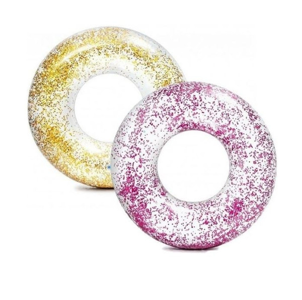 Круг для купания надувной Intex Glitter 56274, диаметр 122см, с 9 лет