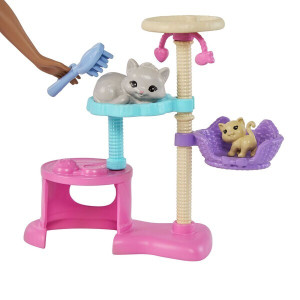 Кукла Barbie Игра с котятами, шарнирная, лицензионная версия, 30см