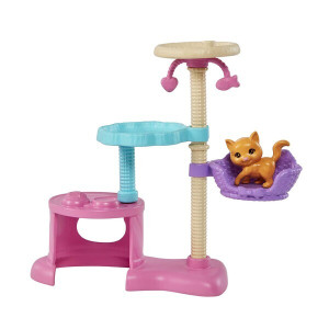 Кукла Barbie Игра с котятами, шарнирная, лицензионная версия, 30см