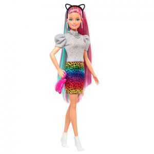 Кукла Barbie Радужные волосы, меняет цвет, лицензионная версия, 30см