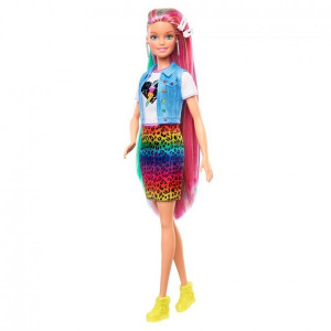 Кукла Barbie Радужные волосы, меняет цвет, лицензионная версия, 30см