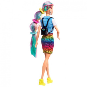 Кукла Barbie Радужные волосы, меняет цвет, лицензионная версия, 30см