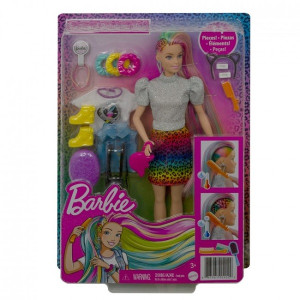 Кукла Barbie Радужные волосы, меняет цвет, лицензионная версия, 30см