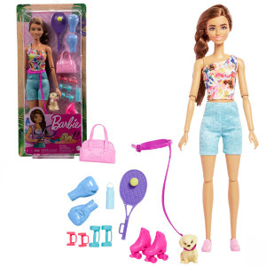 Кукла Barbie День для тренировки, шарнирная, лицензионная версия, 30см