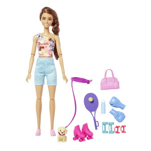 Кукла Barbie День для тренировки, шарнирная, лицензионная версия, 30см