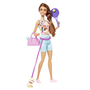 Кукла Barbie День для тренировки, шарнирная, лицензионная версия, 30см