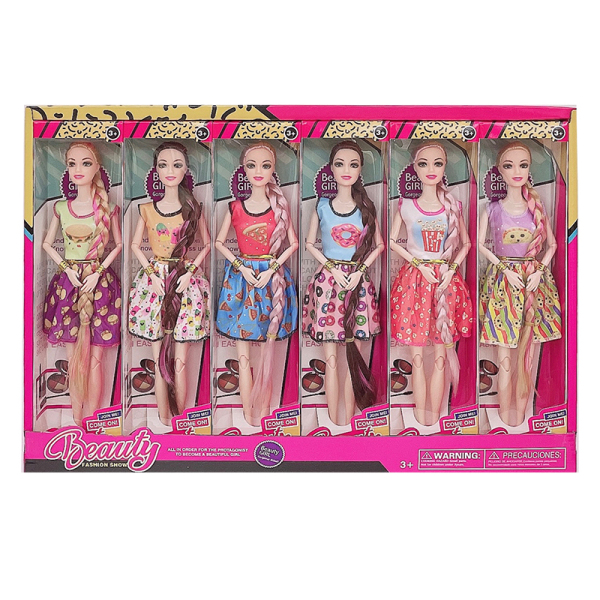 Кукла Essa Toys 811B Beauty, Летний принт, шарнирная, 28см