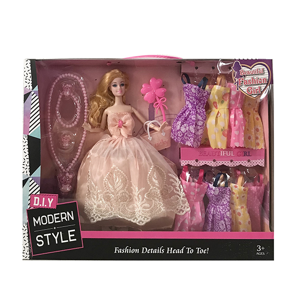 Кукла Beautiful Girl 45280, с одеждой и аксессуарами, шарнирная
