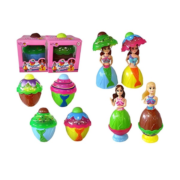 Кукла-трансформер Essa Toys Mini Русалка в кексе