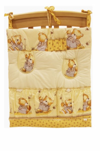 Детское постельное белье Leonardo Мишка с медом, бежевый, гиппоаллергенный, постельный комплект для детской кроватки: 8 элементов