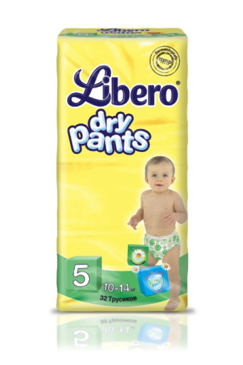 Трусики Libero Dry Pants №5 (10-14кг), 32шт.