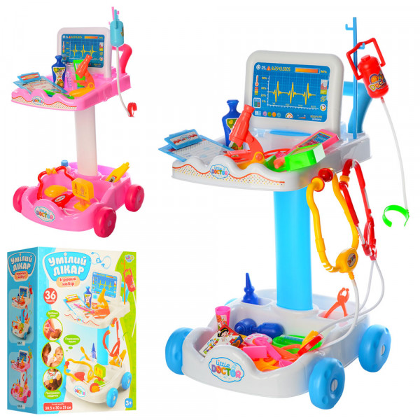 Игровой набор Limo Toy Доктор 606-1-5, тележка с аксессуарами