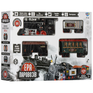 Железная дорога Limo Toy 701830 R/YY 126, со спецэффектами, музыкальная, 420см