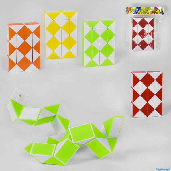 Логическая игра Змейка 889-24, 24 треугольных элемента