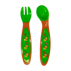 Набор столовый Lorelli Zoo: ложка и вилка