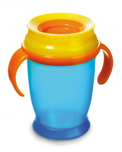 Чашка-непроливайка Canpol Babies junior LOVI 360, с ручками, синяя, 250 мл