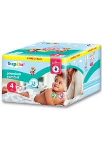 Подгузники Lupilu Premium Comfort Maxi №4 (8-16 кг), 82шт.