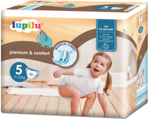 Подгузники Lupilu Premium Comfort Junior №5 (11-23 кг), 35шт.