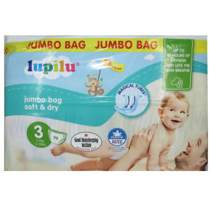 Подгузники Lupilu Soft&Dry №3 (5-9кг), 98 шт.
