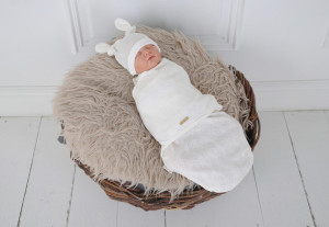 Европеленка-кокон на липучках MagBaby Wind, с шапочкой, для новорожденных, 100% хлопок