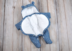 Комбинезон с запахом на груди MagBaby, стеганный