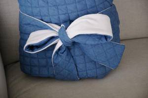 Конверт-одеяло MagBaby стеганый, джинсовый на махре