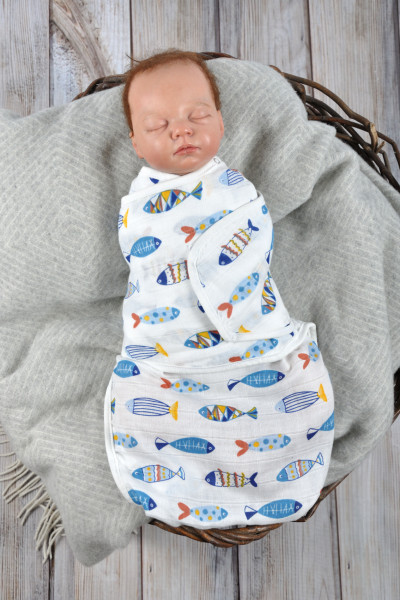 Свивальник муслиновый MagBaby, для новорожденных, 100% хлопок