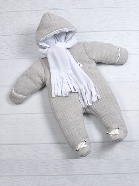 Комбинезон для новорожденного MagBaby Путешественник, вязанный с варежками