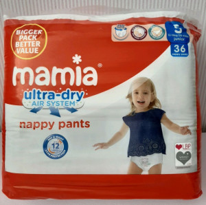 Трусики Mamia Ultra Dry №5 (12-18кг), 36шт.