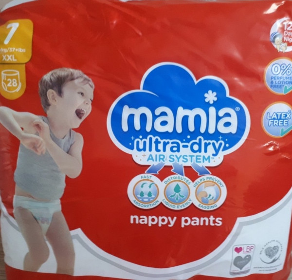 Трусики Mamia Ultra Dry №7 (17кг+), 28шт.