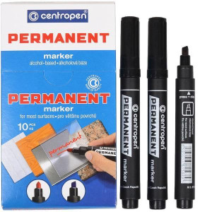 Маркер перманентный 8576 CENTROPEN, скошеный, в ассортименте