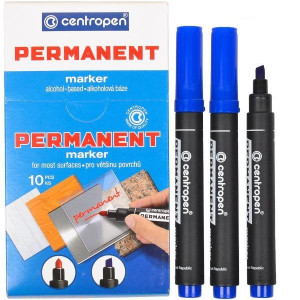 Маркер перманентный 8576 CENTROPEN, скошеный, в ассортименте