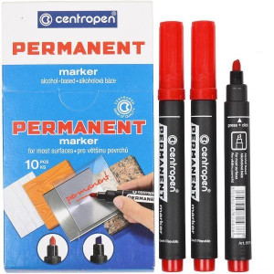 Маркер перманентный 8576 CENTROPEN, скошеный, в ассортименте