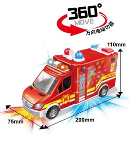 Пожарная машина 360° Rascue Team, свет/звук