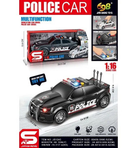 Машинка инерционная Police Car, с музыкой и светом, 1:16